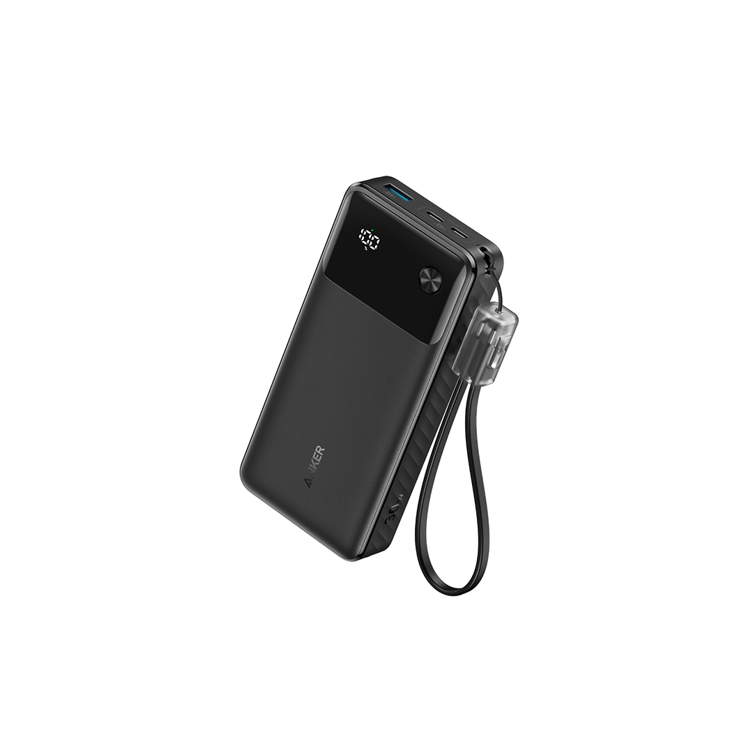 Anker A1384H11 20000mAh 30W 2 x USB-C & USB-A ports Power Bank - Black in Qatar Anker A1384H11 20000mAh 30W 2 x USB-C & USB-A ports Power Bank - Black in Qatar